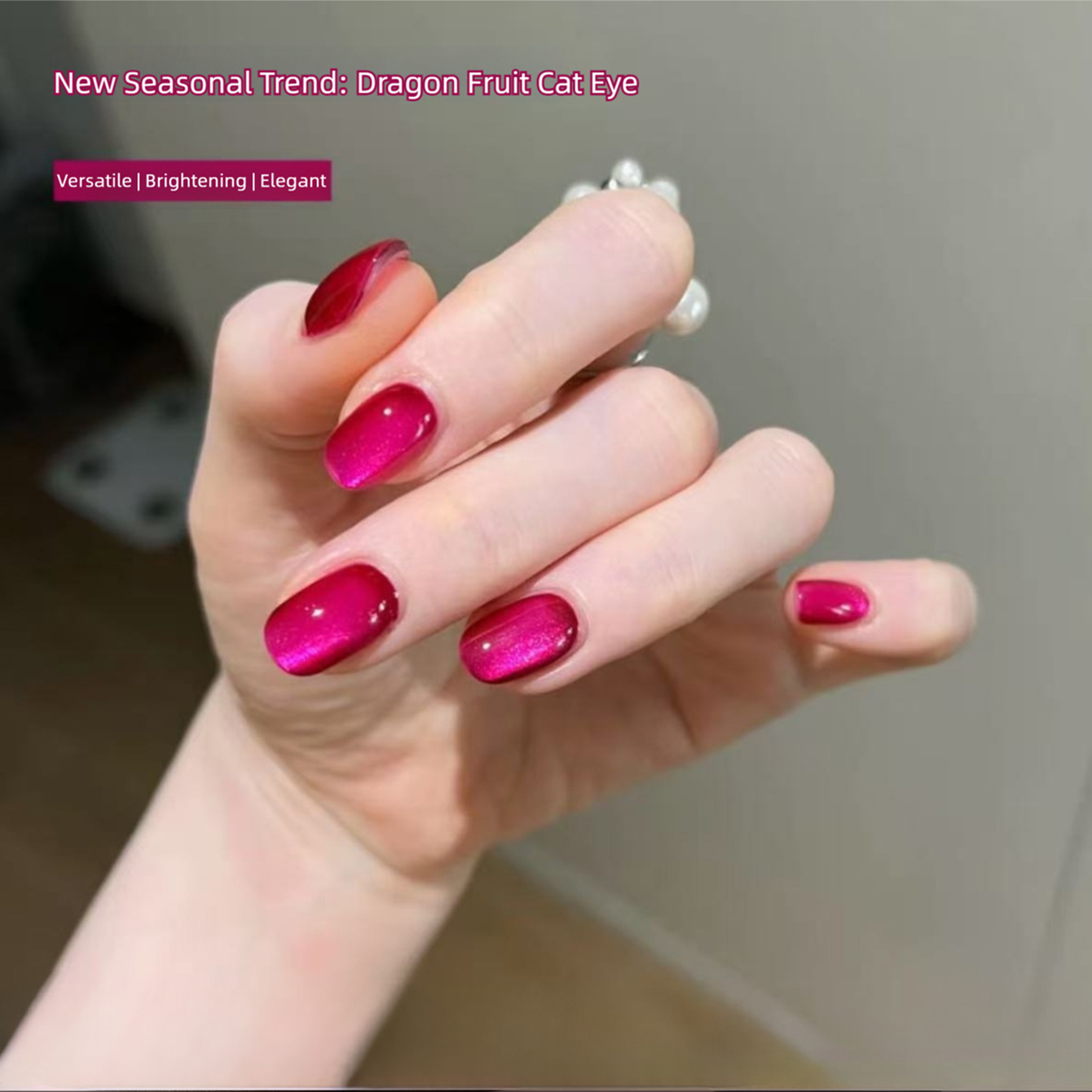 Nail Art Fuchsia - Esmalte de Uñas Gel Magnético Ojo
