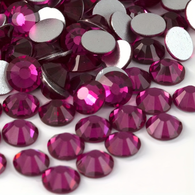 Nail Art Fuchsia - 1440 Piezas SS4-SS40, Decoraciones de Uñas