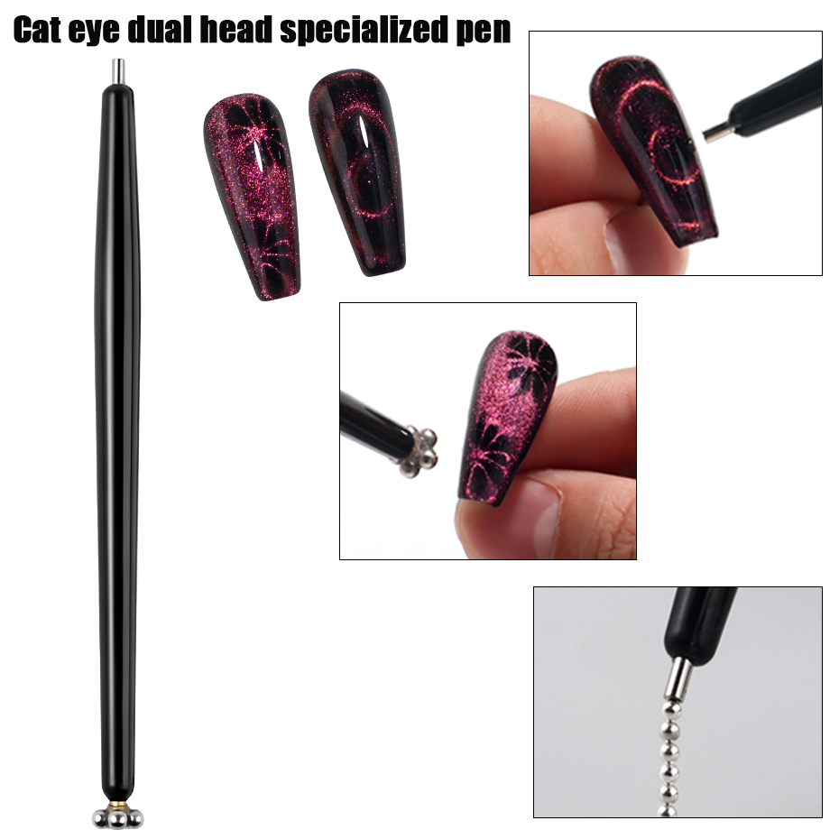 Nail Art Full Cat Eye - Bolígrafo magnético de ojo de gato