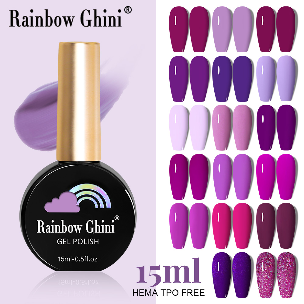 Nail Art Violet - RG 15ml 17 colores serie púrpura