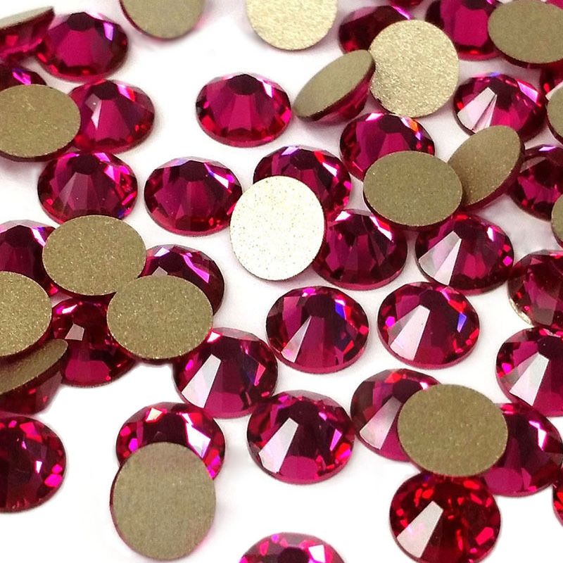 Nail Art Fuchsia - Nuevos Diamantes de Imitación Fucsia sin