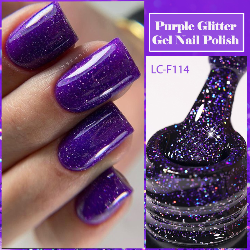 Nail Art Violet - LILYCUTE-esmalte de uñas en Gel con