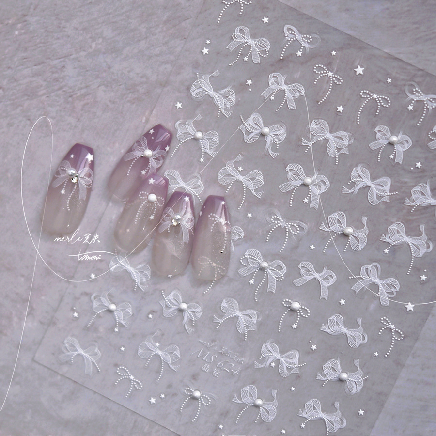 Nail Art Elegan - 1 Hoja de Adhesivos para Uñas