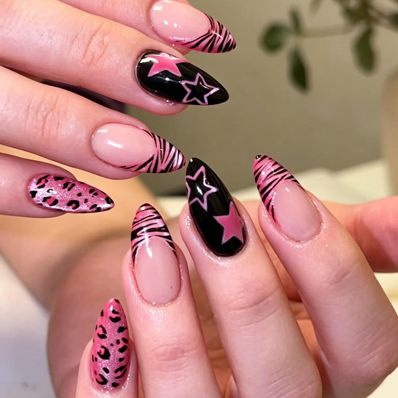 Nail Art Full Cat Eye - 24 Uñas Postizas con Diseño de
