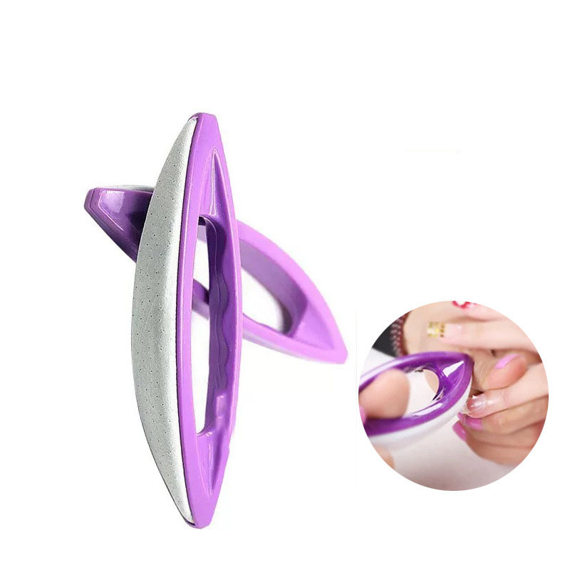 Nail Art Violet - Cepillo de piel de oveja morado