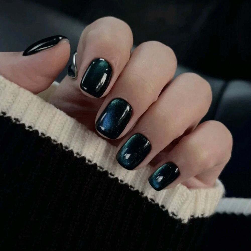 24 Uñas Postizas Reutilizables - Nail Art Full Cat Eye reseña y precio