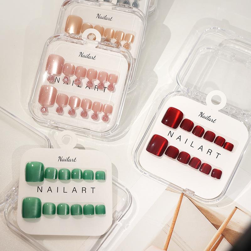 Nuevas 10 Uñas Postizas France - Nail Art Full Cat Eye reseña y precio