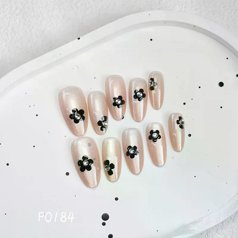 30 Uñas Postizas con Diseño Fl - Nail Art Cat Eye Simple reseña y precio