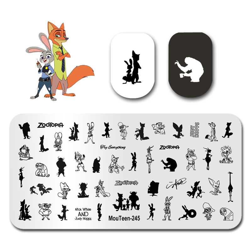 MouTeen-245 Disney ZooTopia Ni - Nail Art Zootopia reseña y precio