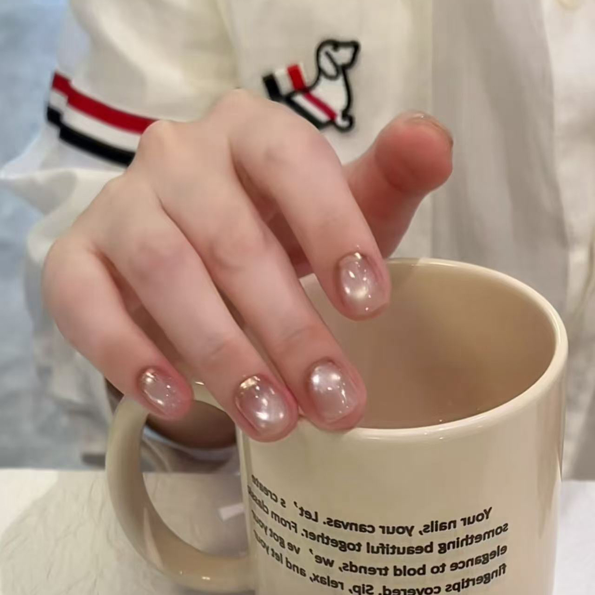 10 Uñas Postizas Cortas Hechas - Nail Art Full Cat Eye reseña y precio