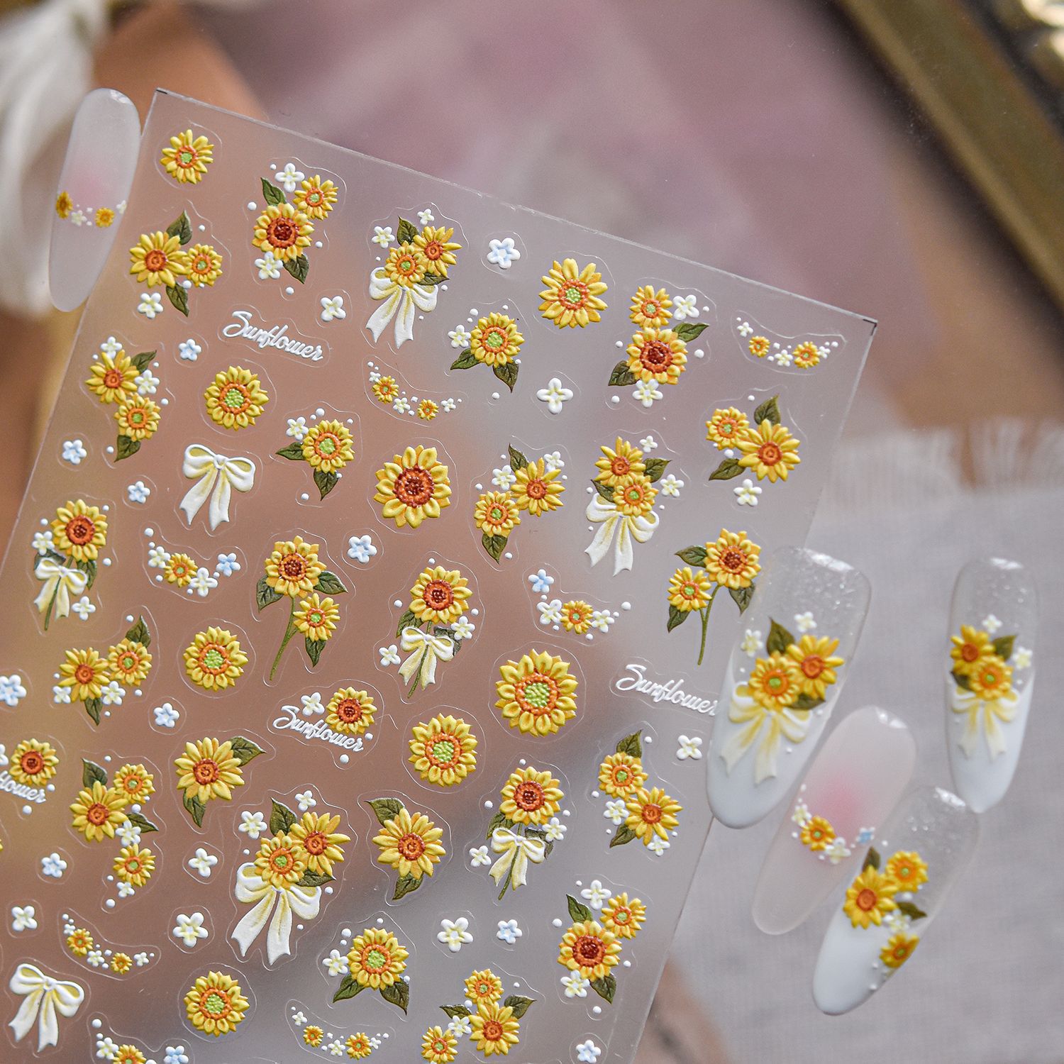 1 Pieza de Adhesivos para Uñas - Nail Art Yellow reseña y precio