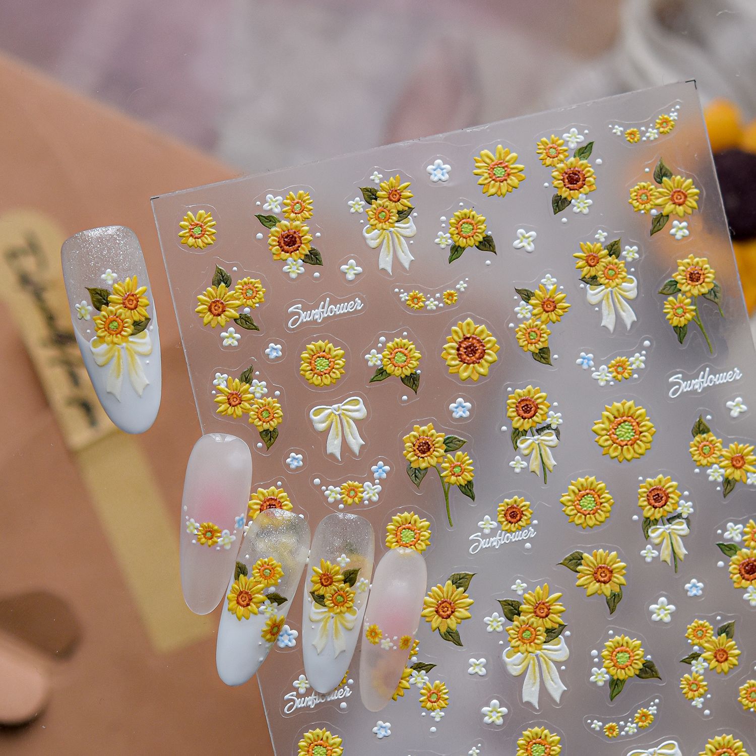 1 Pieza de Adhesivos para Uñas - Nail Art Yellow reseña y precio