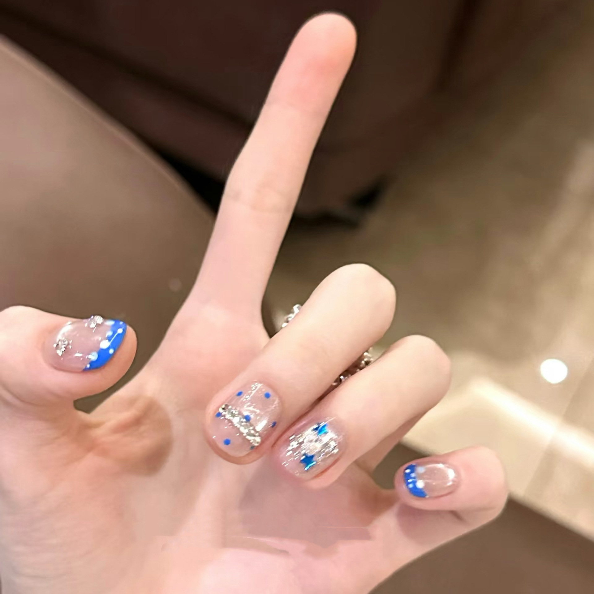 10 Uds. De uñas postizas corta - Nail Art Full Cat Eye reseña y precio