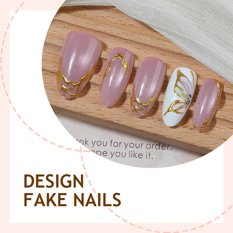 Uñas Postizas Almendradas Efec - Nail Art Full Cat Eye reseña y precio