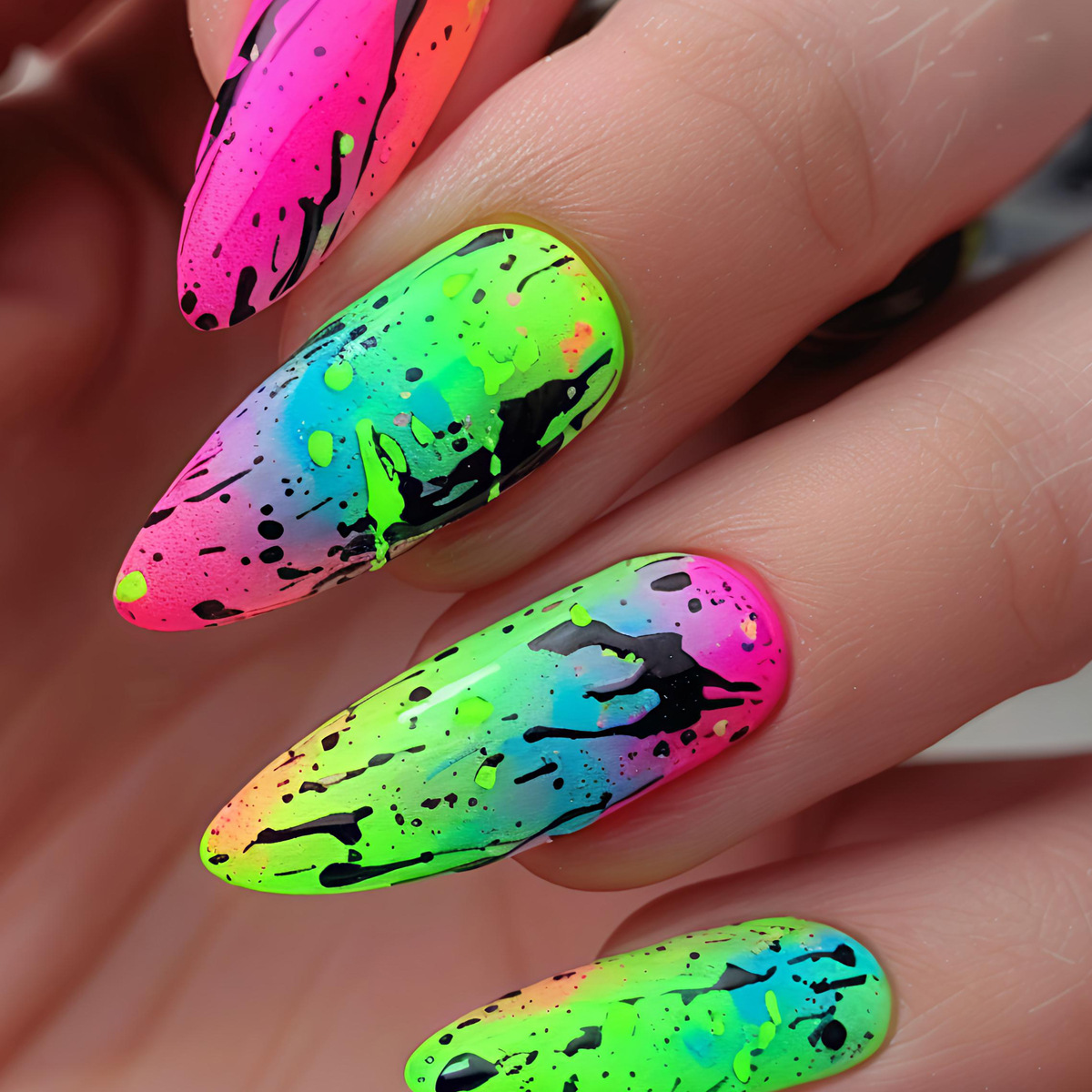 24 Uñas Postizas Cortas, Media - Nail Art Yellow reseña y precio