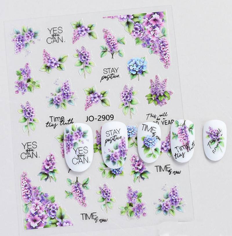 Calcomanías 3d para decoración - Nail Art Violet reseña y precio