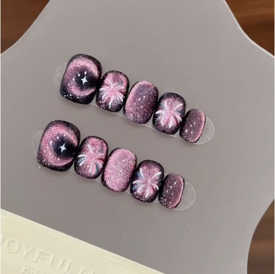 10 Uds. De uñas postizas de ca - Nail Art Cat Eye Simple reseña y precio