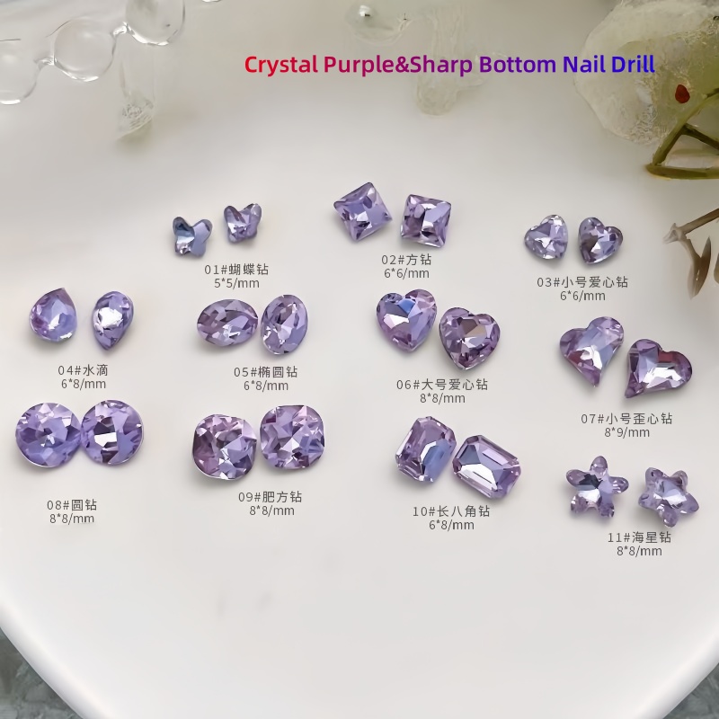 20/50 Uds Nail Art luz púrpura - Nail Art Violet reseña y precio