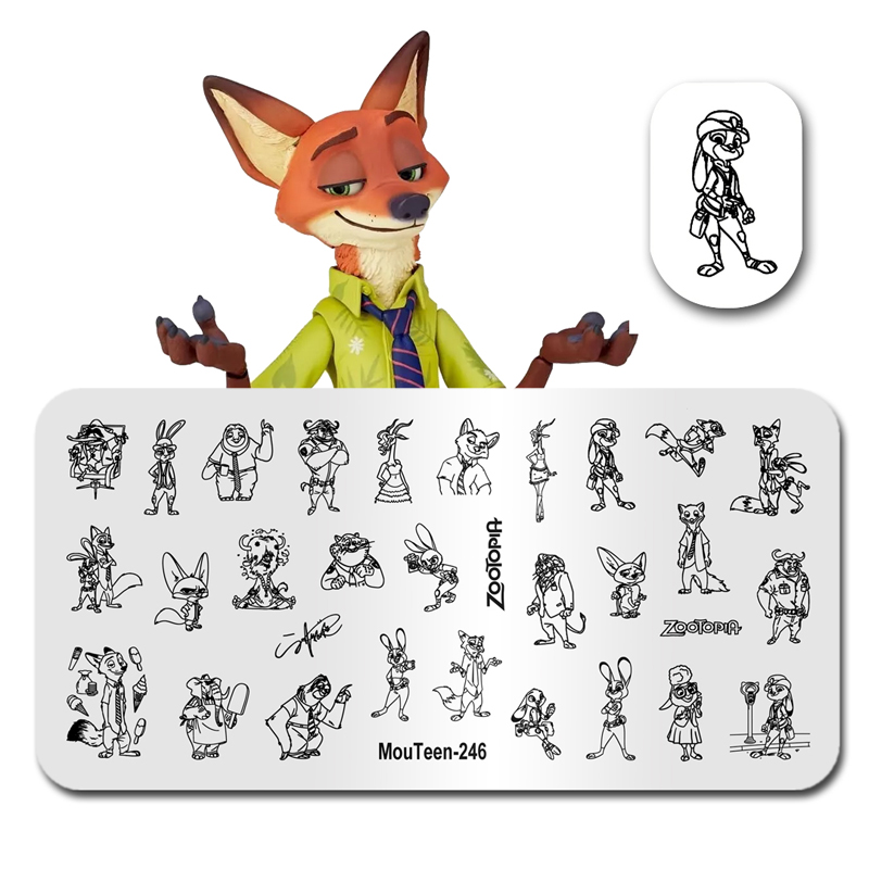 MouTeen-246 Disney tamaño gran - Nail Art Zootopia reseña y precio