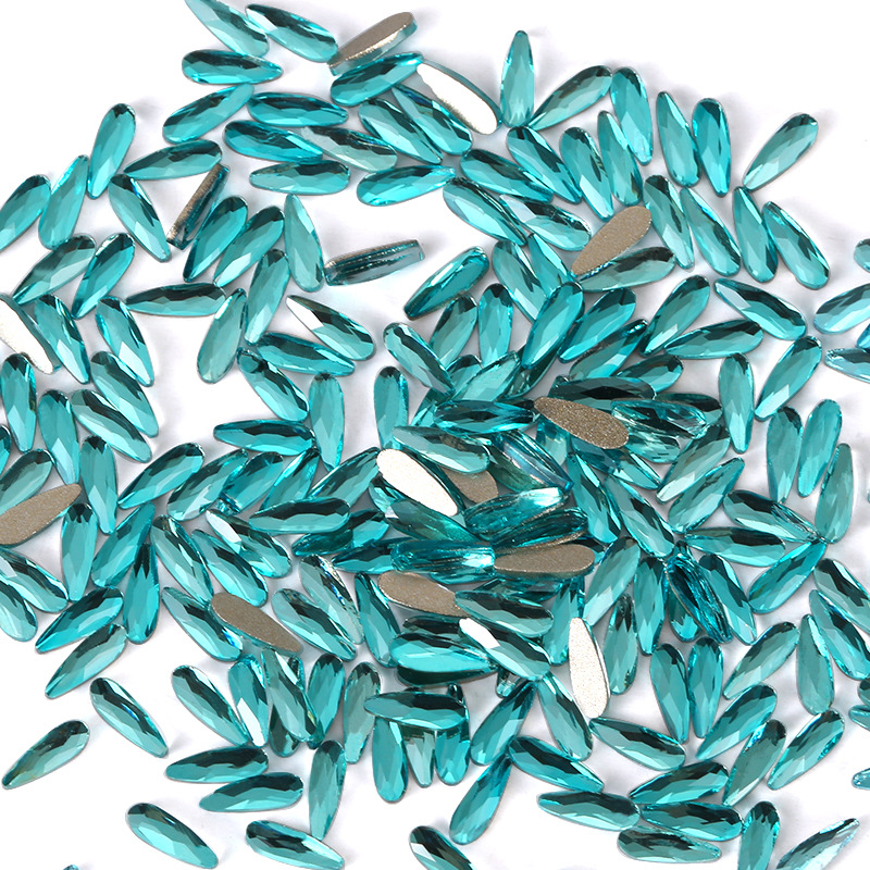 Wholesale100pcs K9 Lake Blue d - Nail Art Elegan reseña y precio