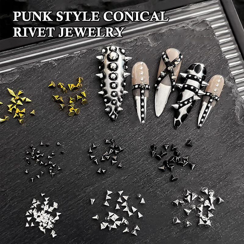 100 Uds Punk remache uñas enca - Nail Art Elegan reseña y precio