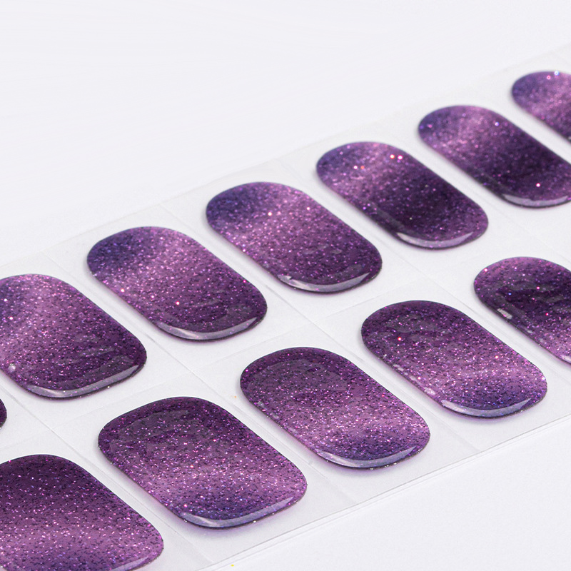 Pegatinas de uñas de gel semis - Nail Art Full Cat Eye reseña y precio